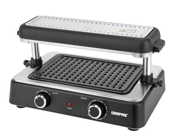 GRILLE DE CUISSON ELECTRIQUE GEEPAS GBG63060 NOIR/INOX