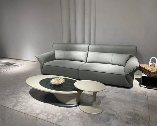 TABLE BASSE REF CJ1329 1300X650X370 COULEUR BEIGE/GRIS