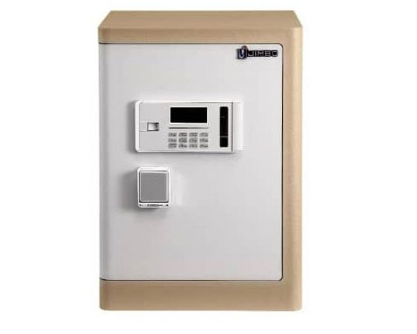 COFFRE FORT 55 KGS H8-790 COULEUR BEIGE DORE 700X430X400