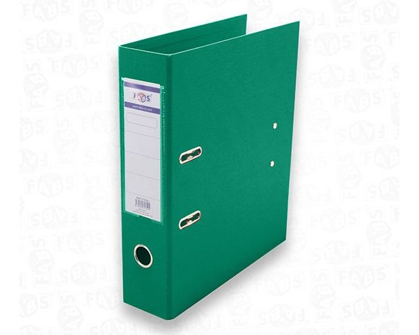 CLASSEUR LEV PVC A4 75 mm FABS AVEC PERFO DOS 75 VERT REF 34204