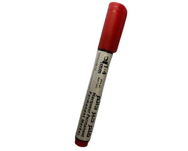 MARQUEUR PERMANENT BISEAU ROUGE FABS REF 81242