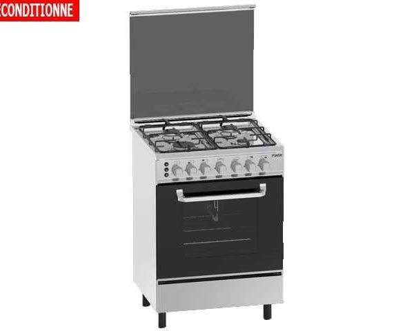 CUISINIERE 4 FEUX FINIX 60X60-G64NC-M INOX RECOND