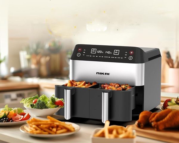 AIR FRYER NIKAI NOIR 2X4 LITRES NAF282D