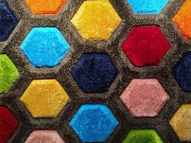 MOQUETTE MM DE PUFFY STYLE CW 160X230 P565A 67 DARK/BLUE/YELLOW RECO