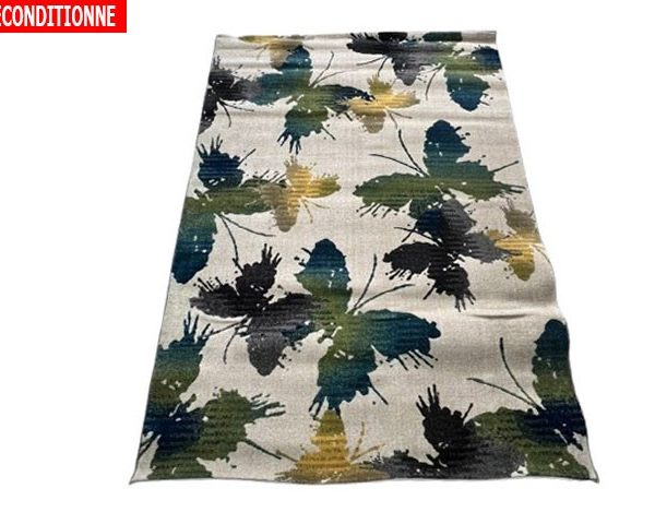 MOQUETTE AGL-08 160X230 COULEUR BLEU/BEIGE/VERT RECOND