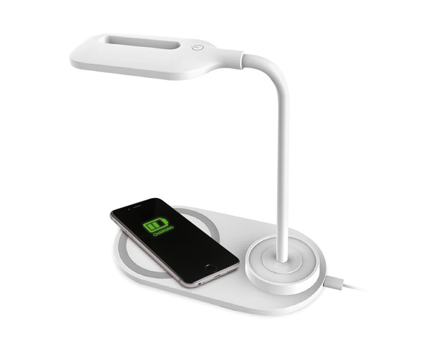 LAMPE DE BUREAU LED multifonction +chargeur USB PDL 1930 BLANCHE