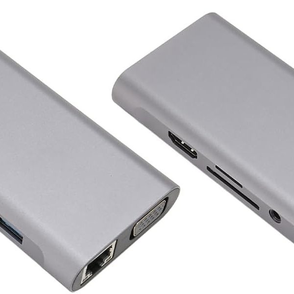 Hub 11 in1 TYPE C+SD CARD+4USB+ AUDIOS+HDTV+VGA