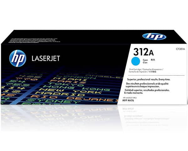TONER HP LASERJET 312A CF 381A CYAN PR HP LJ PRO M476dn