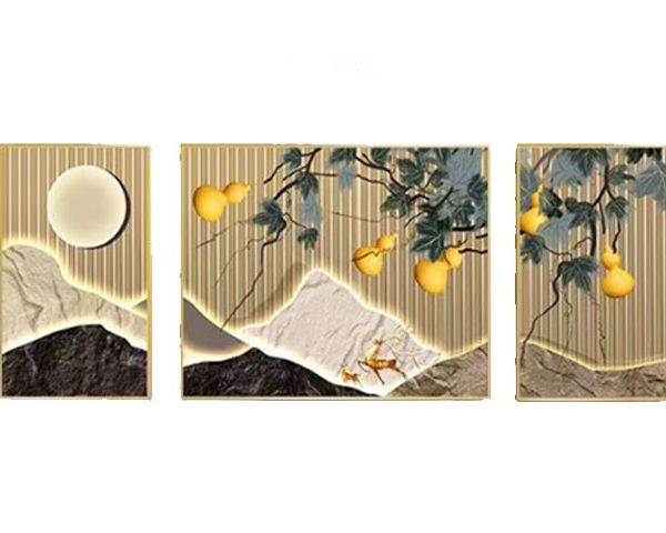 TABLEAU DECORATION REF D107398 50X70X2+100X70