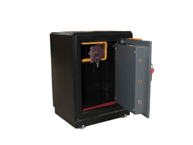 COFFRE FORT 25 KGS HA-270 NOIR/GRIS 270X380X285