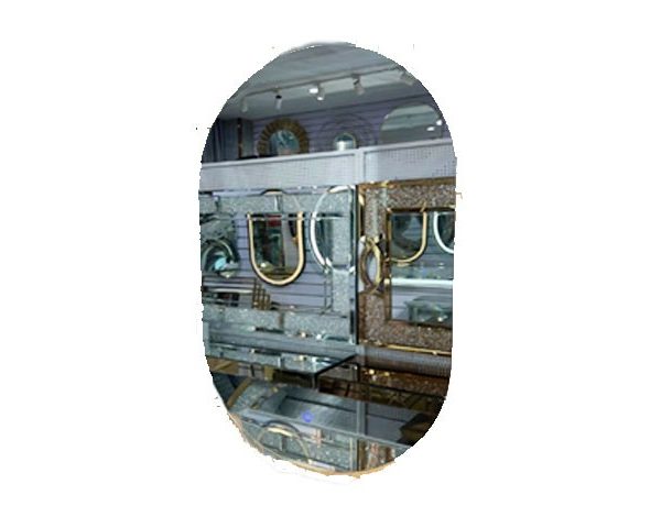 MIRROIR LED REF TY5080 OVAL COULEUR BEIGE