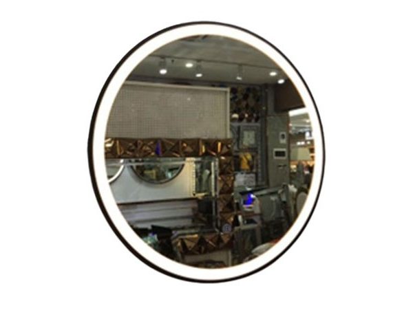 MIRROIR LED REF LS80 ROND COULEUR NOIR/BLANC