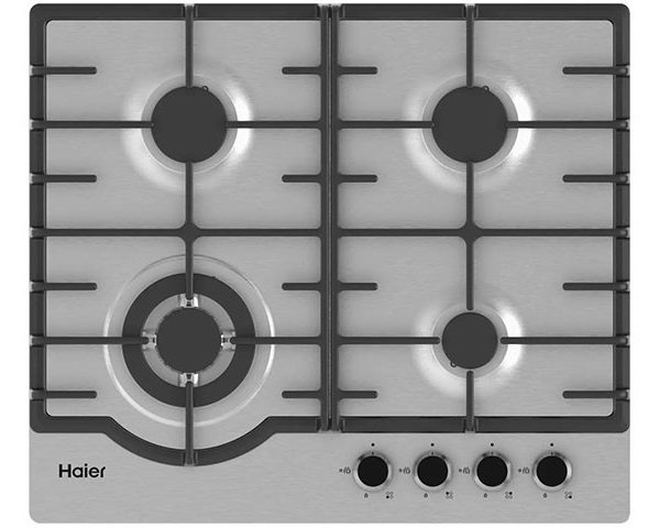 PLAQUE CUISSON ENCASTRABLE 4 FEUX 60X60 A GAZ HAIER HHX-M 64 INOX