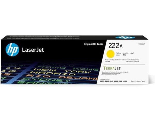 TONER HP LASERJET 222A YELLOW POUR IMPRIMANTE MFP 3303sdw