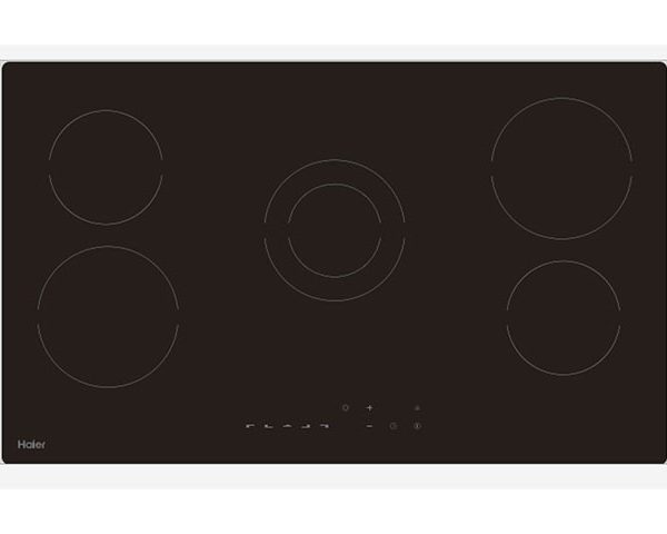PLAQUE CUISSON ENCASTRABLE INDUCTION 5 FEUX 90X60 HAIER HOB-Y 95 NOIR