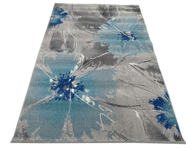 MOQUETTE 160*230 REF 112E GRIS/BLEU/VERT