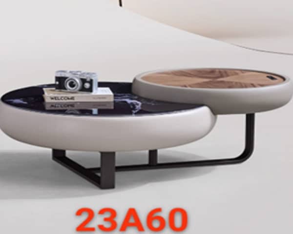 TABLE BASSE REF 23A60 BEIGE/NOIR/MARRON 110X70