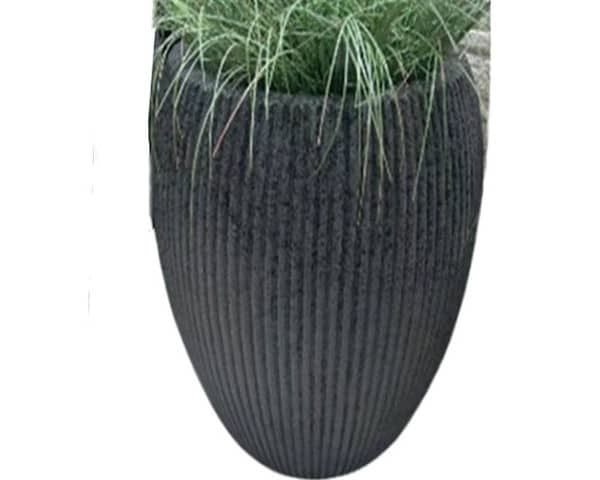 VASE DE DECORATION FLEURS REF XK-2012C GRIS 45X45X45