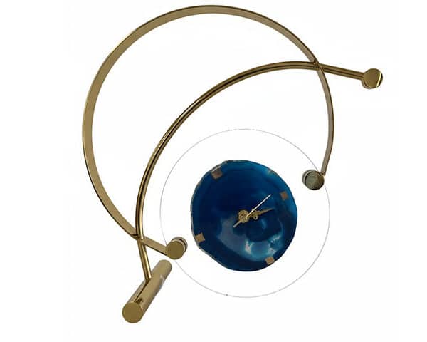 VASE DE DECORATION REF 5034A COULEUR DORE/ BLEU 32*12*32