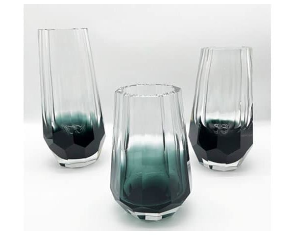 Vase de Décoration – Set de 3 Pièces T-1623 / T-1624 / T-1625 Blanc / Doré